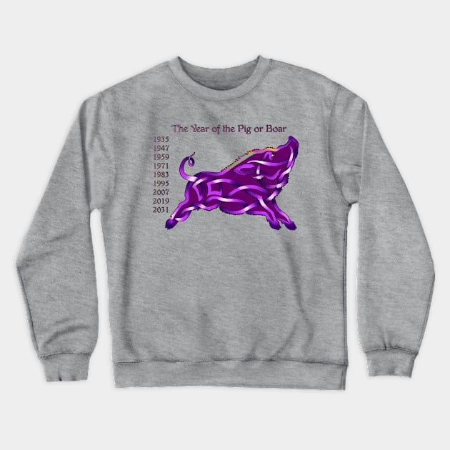 Chinese Boar Crewneck Sweatshirt by KnotYourWorld4